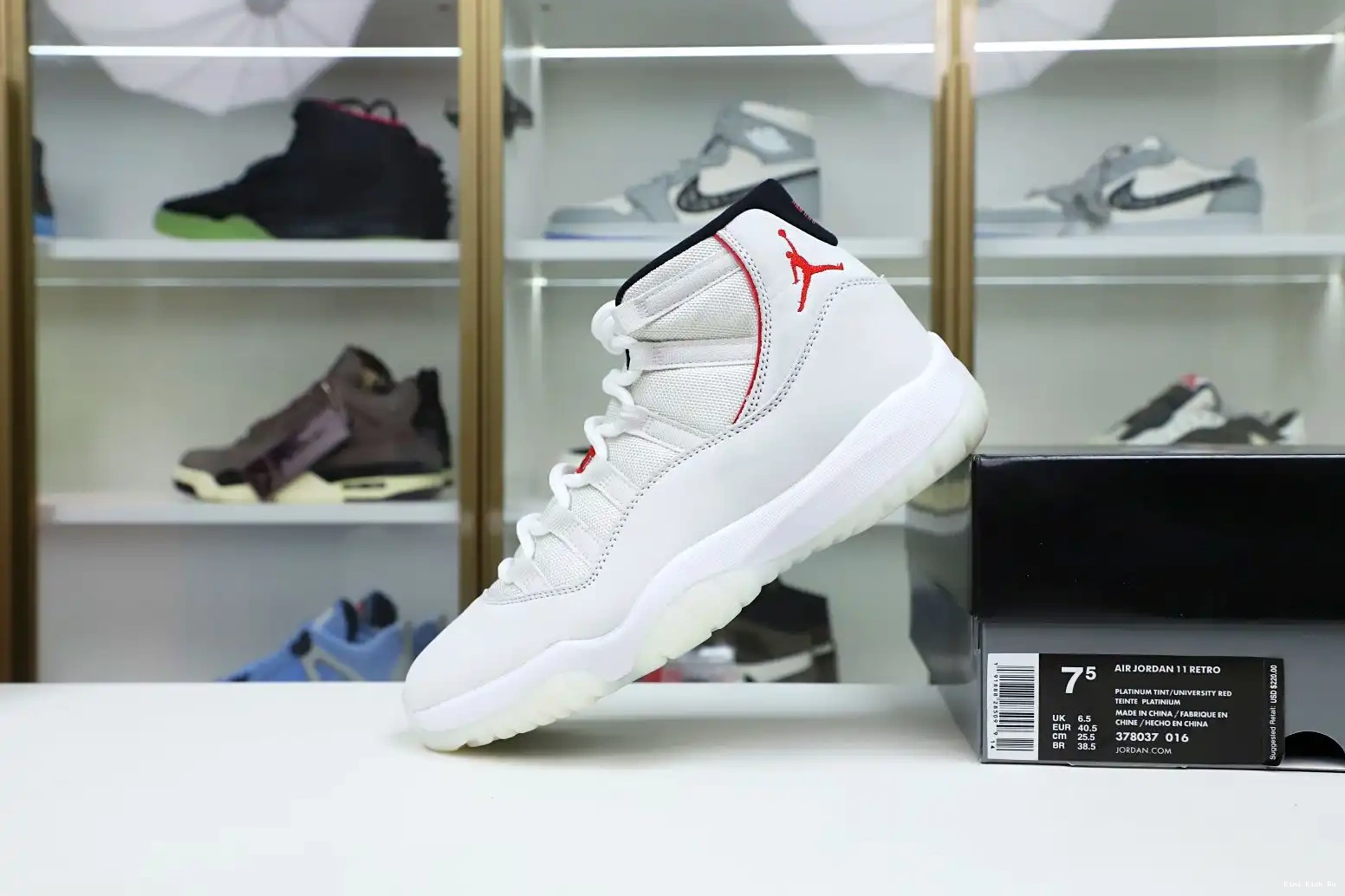 Kimikick XI 11 TINT AIR JORDAN PLATINUM RETRO 0715